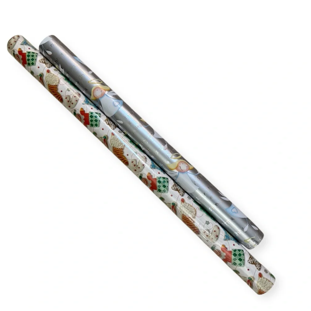 Festive Wrapping Paper Roll Set - Picture 1 of 2